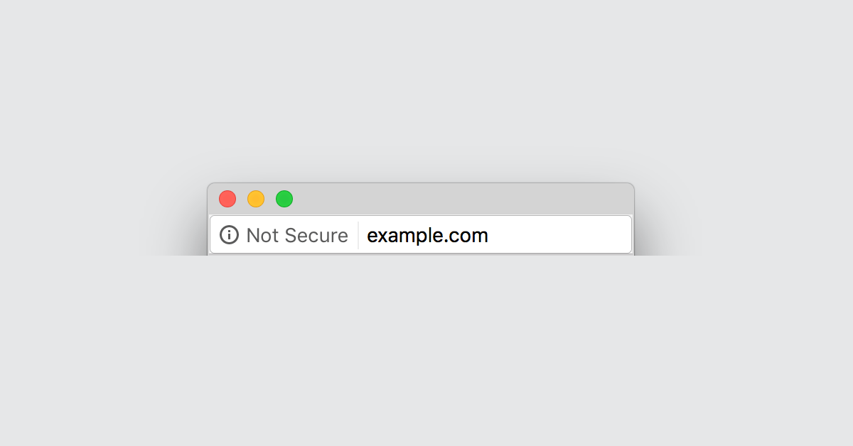 not secure example in addressbar