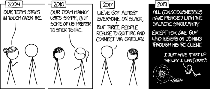 Team Chat Comic by XKCD