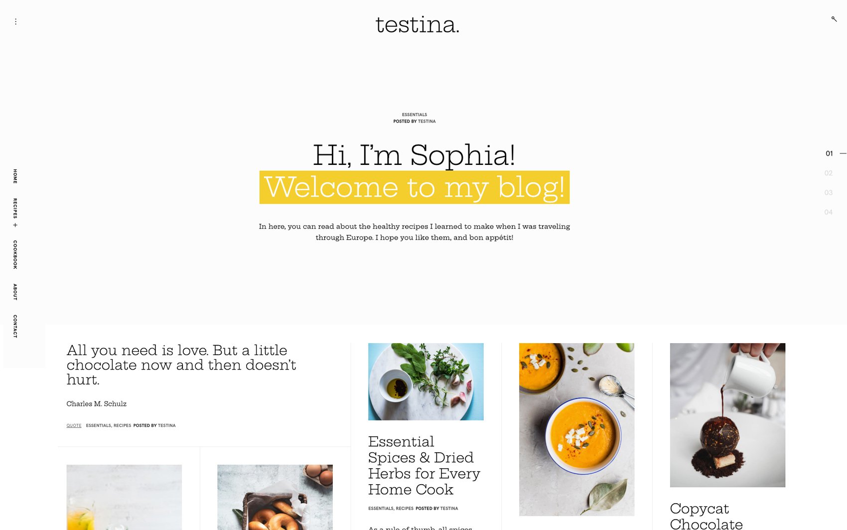 Testina Desktop Screenshot